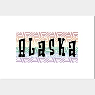 LGBTQ PATTERN AMERICA ALASKA Posters and Art